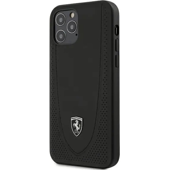 Ferrari FEOGOHCP12MBK iPhone 12/12 Pro 6.1 black/black hardcase Off Track Perforated - (FER000402-0)