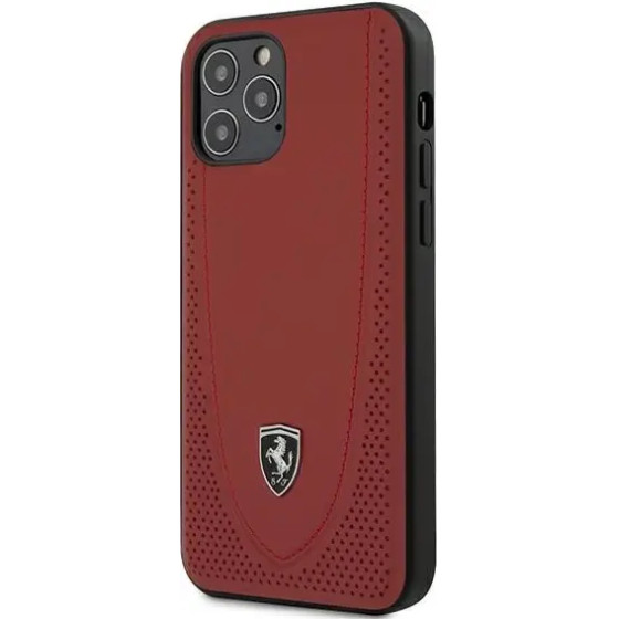 Ferrari FEOGOHCP12MRE iPhone 12/12 Pro 6.1 red/red hardcase Off Track Perforated - (FER000405-0)