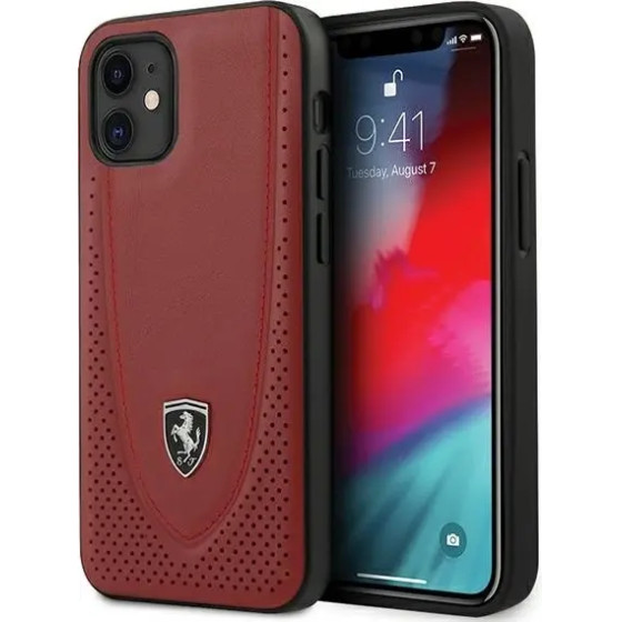 Ferrari FEOGOHCP12SRE iPhone 12 mini 5.4 red/red hardcase Off Track Perforated - (FER000404-0)