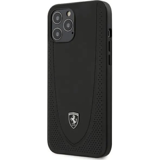 Ferrari FEOGOHCP12LBK iPhone 12 Pro Max 6.7 black/black hardcase Off Track Perforated - (FER000403-0)