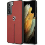 Ferrari FEOSIHCS21MRE S21+ G996 red/red hardcase Off Track Leather Nylon Stripe - (FER000446-0)