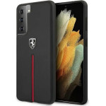 Ferrari FEOSIHCS21MBK S21+ G996 black/black hardcase Off Track Leather Nylon Stripe - (FER000443-0)