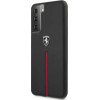 Ferrari FEOSIHCS21MBK S21+ G996 black/black hardcase Off Track Leather Nylon Stripe - (FER000443-0)