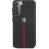 Ferrari FEOSIHCS21MBK S21+ G996 black/black hardcase Off Track Leather Nylon Stripe - (FER000443-0)