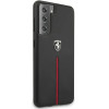 Ferrari FEOSIHCS21MBK S21+ G996 black/black hardcase Off Track Leather Nylon Stripe - (FER000443-0)