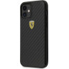 Ferrari FERCAHCP12SBK iPhone 12 mini 5.4 black/black hardcase On Track Real Carbon - (FER000409-0)