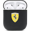 Ferrari FESA2LEBK AirPods cover black/black On Track Leather - (FER000528-0)