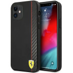 Ferrari FESAXHCP12SBK iPhone 12 mini 5.4 black/black hardcase On Track Carbon Stripe - (FER000469-0)