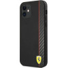 Ferrari FESAXHCP12SBK iPhone 12 mini 5.4 black/black hardcase On Track Carbon Stripe - (FER000469-0)