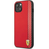 Ferrari FESAXHCP13SRE iPhone 13 mini 5.4 red/red hardcase On Track Carbon Stripe - (FER000490-0)