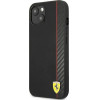 Ferrari FESAXHCP13SBK iPhone 13 mini 5.4 black/black hardcase On Track Carbon Stripe - (FER000495-0)