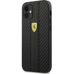 Ferrari FESNECHCP12SBK iPhone 12 mini 5.4 black/black hardcase On Track PU Carbon - (FER000408-0)