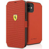 Ferrari FESPEFLBKP12SRE iPhone 12 mini 5.4 red/red book On Track Perforated - (FER000434-0)