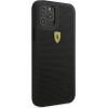 Ferrari FESPEHCP12LBK iPhone 12 Pro Max 6.7 black/black hardcase On Track Perforated - (FER000398-0)