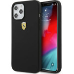 Ferrari FESSIHCP12LBK iPhone 12 Pro Max 6.7 black/black hardcase On Track Silicone - (FER000420-0)