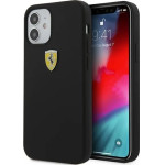 Ferrari FESSIHCP12SBK iPhone 12 mini 5.4 black/black hardcase On Track Silicone - (FER000418-0)