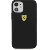 Ferrari FESSIHCP12SBK iPhone 12 mini 5.4 black/black hardcase On Track Silicone - (FER000418-0)