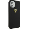 Ferrari FESSIHCP12SBK iPhone 12 mini 5.4 black/black hardcase On Track Silicone - (FER000418-0)
