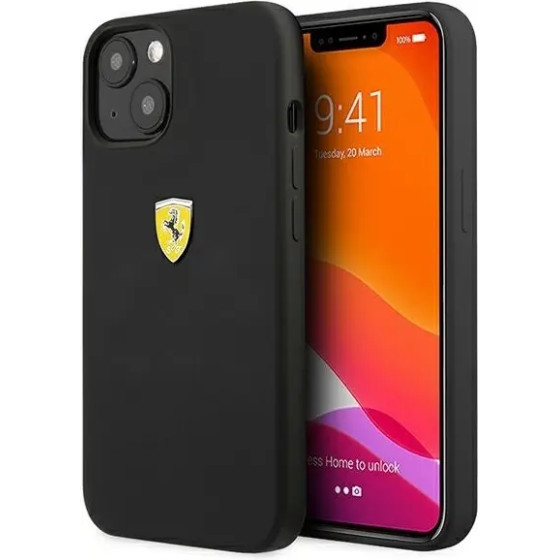 Ferrari FESSIHCP13MBK iPhone 13 6.1 black/black hardcase Silicone - (FER000506-0)