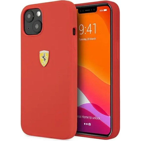 Ferrari FESSIHCP13SRE iPhone 13 mini 5.4 red/red hardcase Silicone - (FER000501-0)