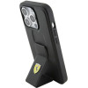 Ferrari Grip Stand Metal Logo case for iPhone 15 Pro - black - (FER000614-0)