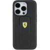 Ferrari Grip Stand Metal Logo case for iPhone 15 Pro Max - black - (FER000615-0)