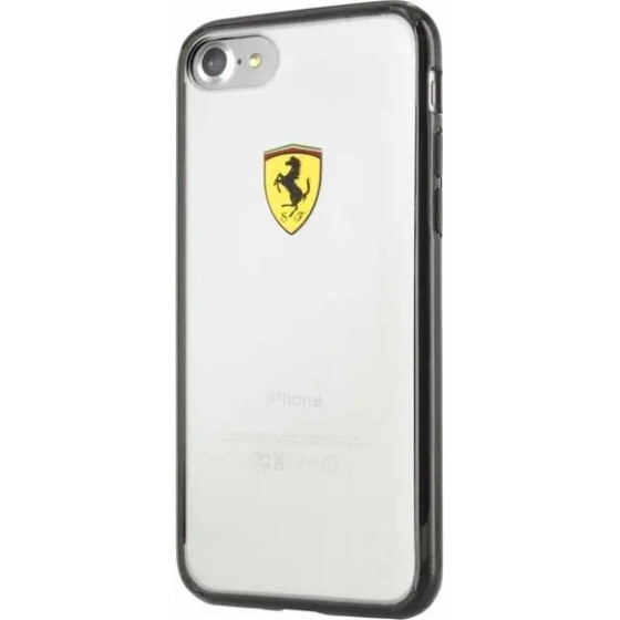 Ferrari Hardcase FEHCP7BK iPhone 7/8/SE 2020 / SE 2022 black/transparent Racing Shield - (FER000237-0)