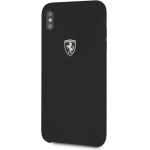 Ferrari Hardcase FEOSIHCI65BK iPhone Xs Max black/black Silicone Off track - (FER000313-0)
