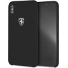 Ferrari Hardcase FEOSIHCI65BK iPhone Xs Max black/black Silicone Off track - (FER000313-0)