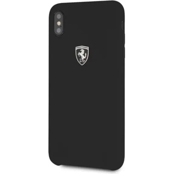 Ferrari Hardcase FEOSIHCI65BK iPhone Xs Max black/black Silicone Off track - (FER000313-0)