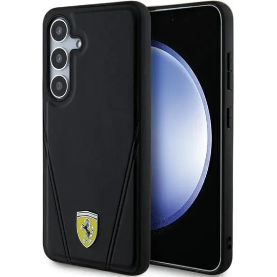 Ferrari Hot Stamp V Lines MagSafe case for Samsung Galaxy S24 - black - (FER000634-0)
