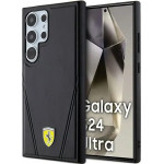Ferrari Hot Stamp V Lines MagSafe case for Samsung Galaxy S24 Ultra - black - (FER000636-0)