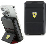 Ferrari Powerbank Metal Logo MagSafe induction 15W 10000 mAh with stand function - black - (FER000626-0)