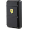 Ferrari Powerbank Metal Logo MagSafe induction 15W 10000 mAh with stand function - black - (FER000626-0)