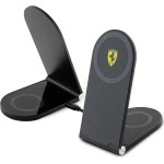 Ferrari Printed Logo MagSafe foldable 2in1 15W inductive charger - black - (FER000627-0)
