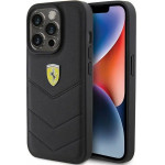 Ferrari Quilted Metal Logo case for iPhone 15 Pro - black - (FER000595-0)