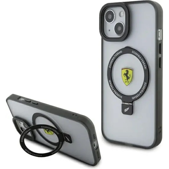 Ferrari Ring Stand 2023 Collection MagSafe Case for iPhone 15 Plus / 14 Plus - Transparent - (FER000629-0)