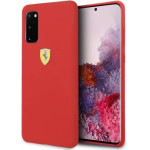 Ferrari Silicone Case for Samsung Galaxy S20 - Red - (FER000368-0)