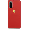 Ferrari Silicone Case for Samsung Galaxy S20 - Red - (FER000368-0)