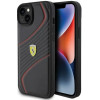 Ferrari Twist Metal Logo case for iPhone 15 Plus - black - (FER000591-0)