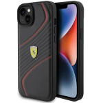 Ferrari Twist Metal Logo case for iPhone 15 Plus - black - (FER000591-0)