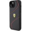 Ferrari Twist Metal Logo case for iPhone 15 Plus - black - (FER000591-0)