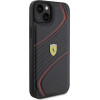 Ferrari Twist Metal Logo case for iPhone 15 Plus - black - (FER000591-0)