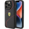Ferrari Twist Metal Logo case for iPhone 15 Pro - black - (FER000592-0)