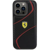 Ferrari Twist Metal Logo case for iPhone 15 Pro - black - (FER000592-0)