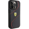 Ferrari Twist Metal Logo case for iPhone 15 Pro - black - (FER000592-0)