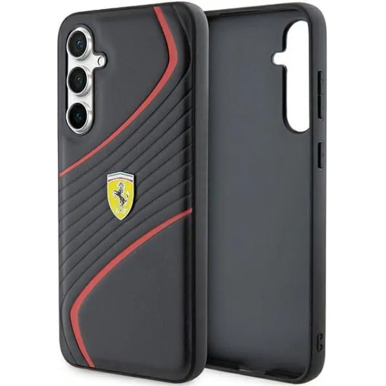 Ferrari Twist Metal Logo case for Samsung Galaxy S23 FE - black - (FER000630-0)