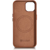 iCarer Case Leather Case Cover for iPhone 14 Plus Brown (MagSafe Compatible) - (WMI14220707-BN)