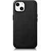 iCarer Case Leather cover for iPhone 14 Plus genuine leather case black (compatible with MagSafe) - (WMI14220707-BK)