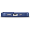 iCarer Case Leather cover for iPhone 14 Plus genuine leather case blue (compatible with MagSafe) - (WMI14220707-BU)